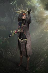 悬疑烧脑红果免短费剧封面，昏暗灯光下神秘人物侧影，氛围紧张